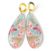 Blossom Earrings, Blue 